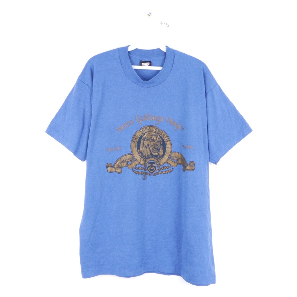 80s Mens Xl Metro Goldwyn Mayer Mgm T Shirt Blue